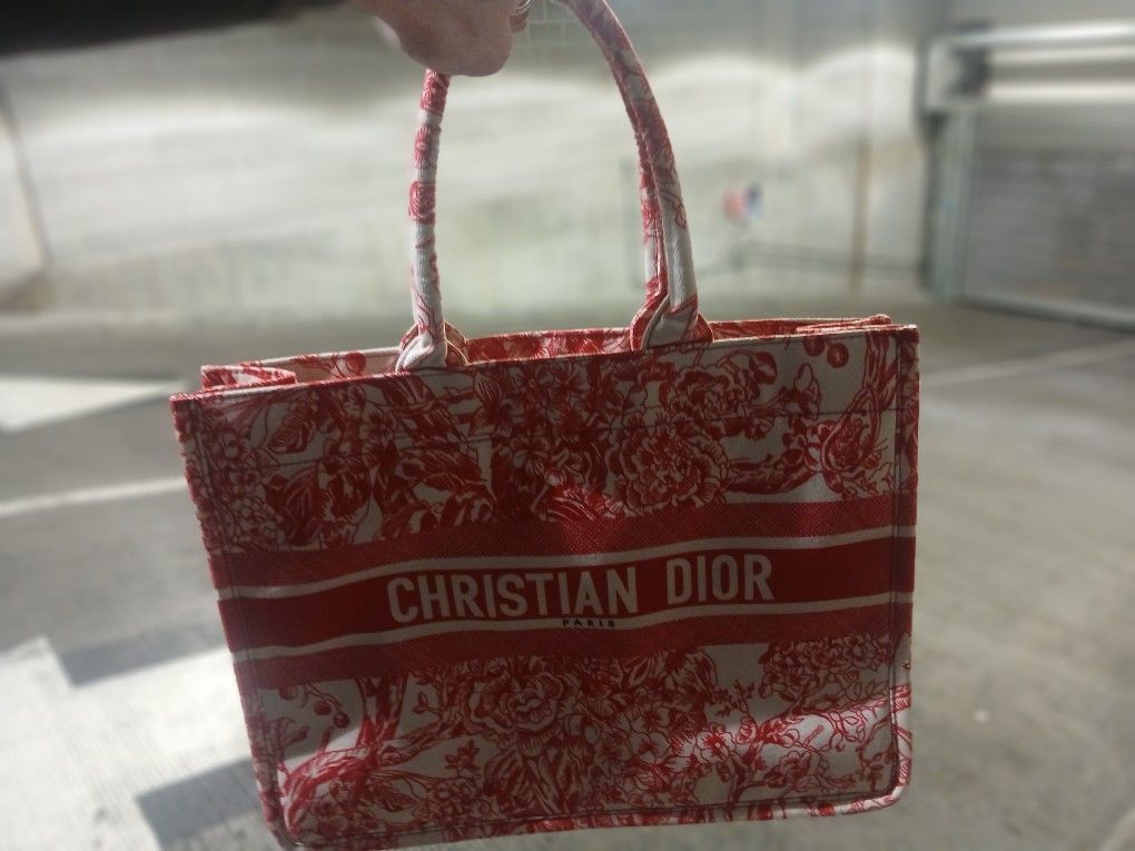 Christian Dior Book Tote Purse