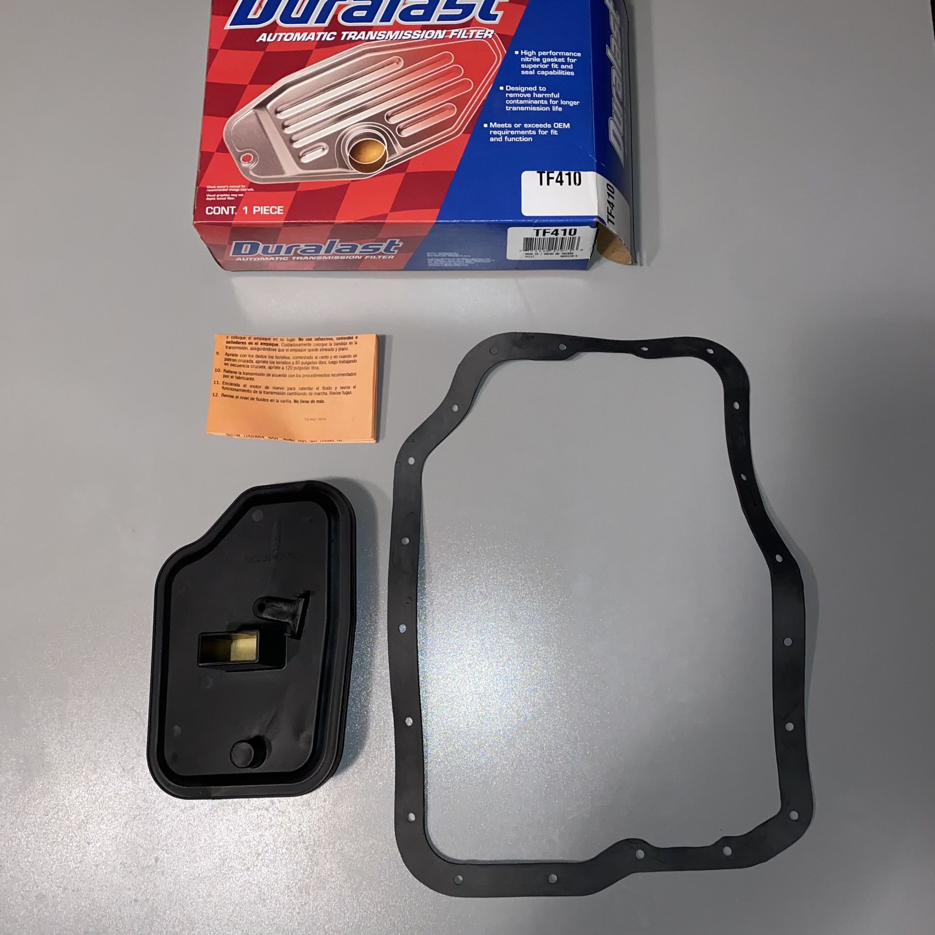 Duralast Automatic Transmission Filter - TF410 Ford Fusion FNR5 5-Speed