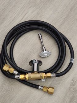 Skyflame Natural Gas Connection Hose, Complete NG Fire Pit Installation Kit