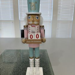 Pastel Nutcracker Holding Tray With  Changeable  Number Blocks 