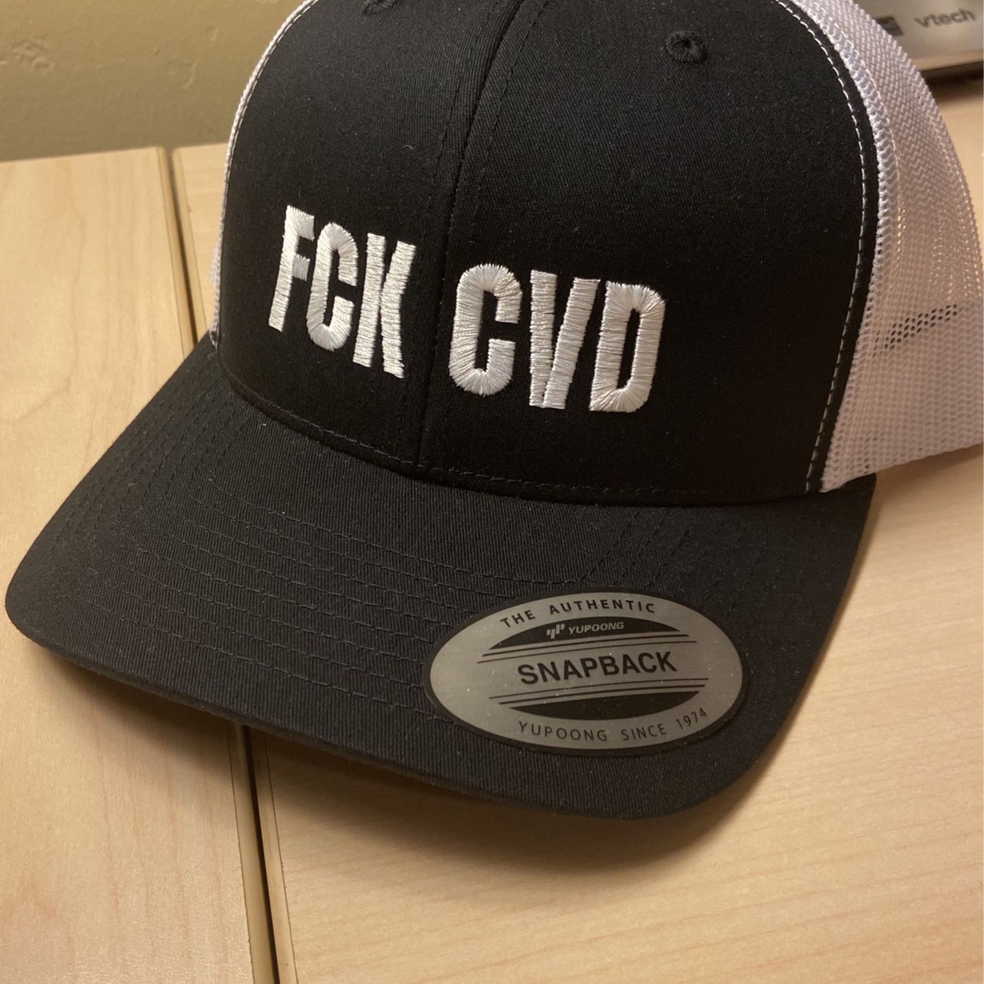 FCK CVD Hat - YP (Youpoong) Classic SnapBack Trucker Hat - Covid