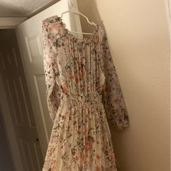 Brand New Off The Shoulder Flower Dress