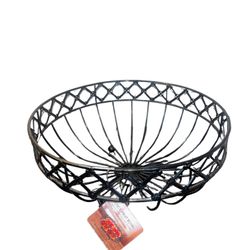 Lattice New Black Fruit Bowl