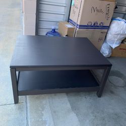Ikea HAVSTA black wooden coffee table (pre-assembled)
