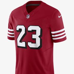 San Francisco 49ers Christian McCaffrey jersey number 23