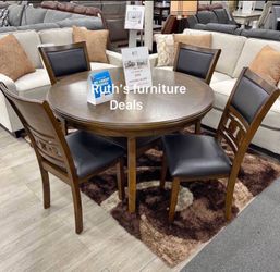 Gorgeous round table set 5-pc
