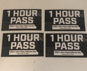 Reduced 4 1 hour passes $30 at Defy