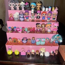 Lol Dolls With Accessories And Stand 