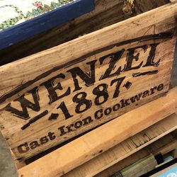 Wenzel 1887 Cast Iron Cookware Box