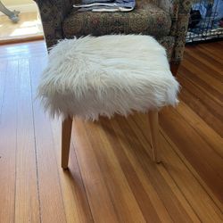 2 Christopher Knight Faux Fur Ottomans (2 Total)