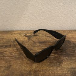 Black Rectangle Sunglasses 