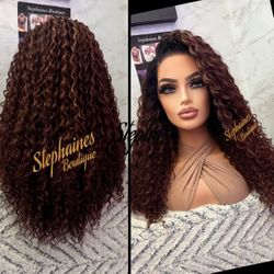 Human Hair Blended Lace Front Wig 