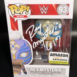 REY MYSTERIO SIGNED WWE FUNKO PSA/DNA