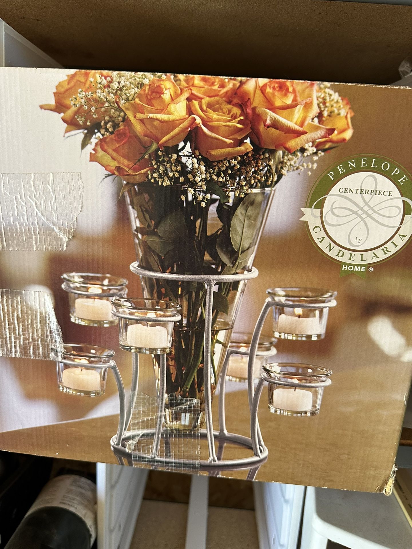 Wedding Center Piece Vase With Candles