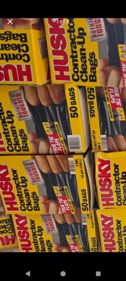 Husky 42 gal bags $43 each box 10 boxes