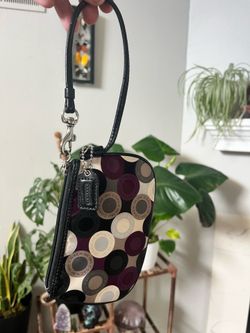 Coach Op Art Wristlet