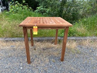 Teak patio dining table
