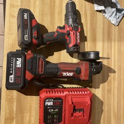 Skil 20v Grinder And Hammer drill With 5 Ah &2 Ah Batts And Charger $140 Firm Works Great 