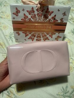 Dior pink cosmetics bag $25