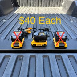 DEWALT 20V MAX Lithium-Ion 2.0Ah Battery with 12V to 20V MAX Charger **1 Available, $40 FIRM PRICE**