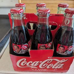 1999 Antique Car Racers Filled Cocoa Cola Bottles