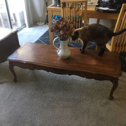 Vintage Style Victorian Coffee table + End Table