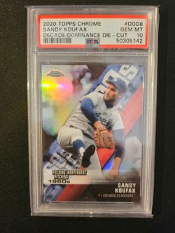 2020 Topps Chrome Sandy Koufax "Decade of Dominance" die-cut