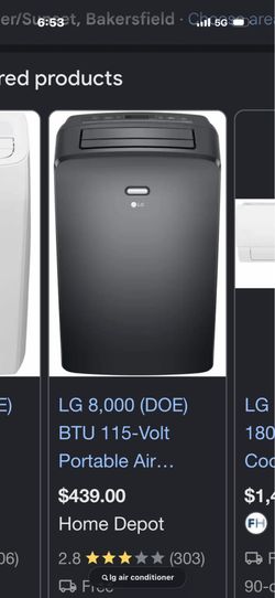 LG portable WiFi air conditioner