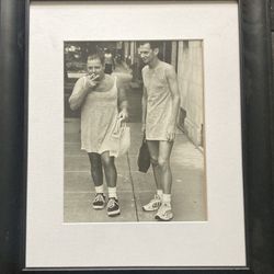 “Taking A Drag” Original B&W Framed Photograph