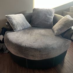 Oversized Swivel Circle Chair