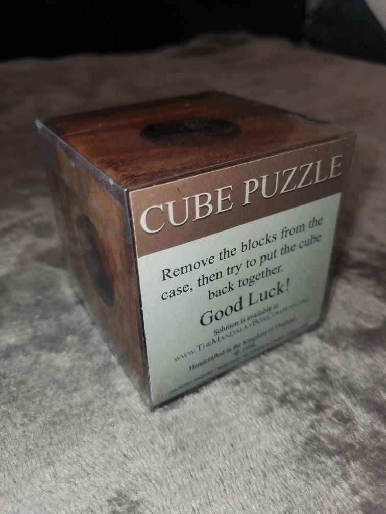 Mandalay Box Company Hidden Passage Puzzle and Cube Puzzle