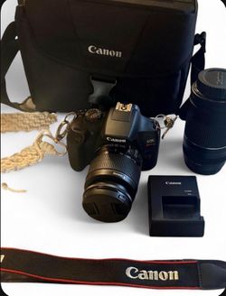 Canon EOS Rebel T7 Bundle w/ 18-55mm § 75-300mm Lenses, Bag, Charger