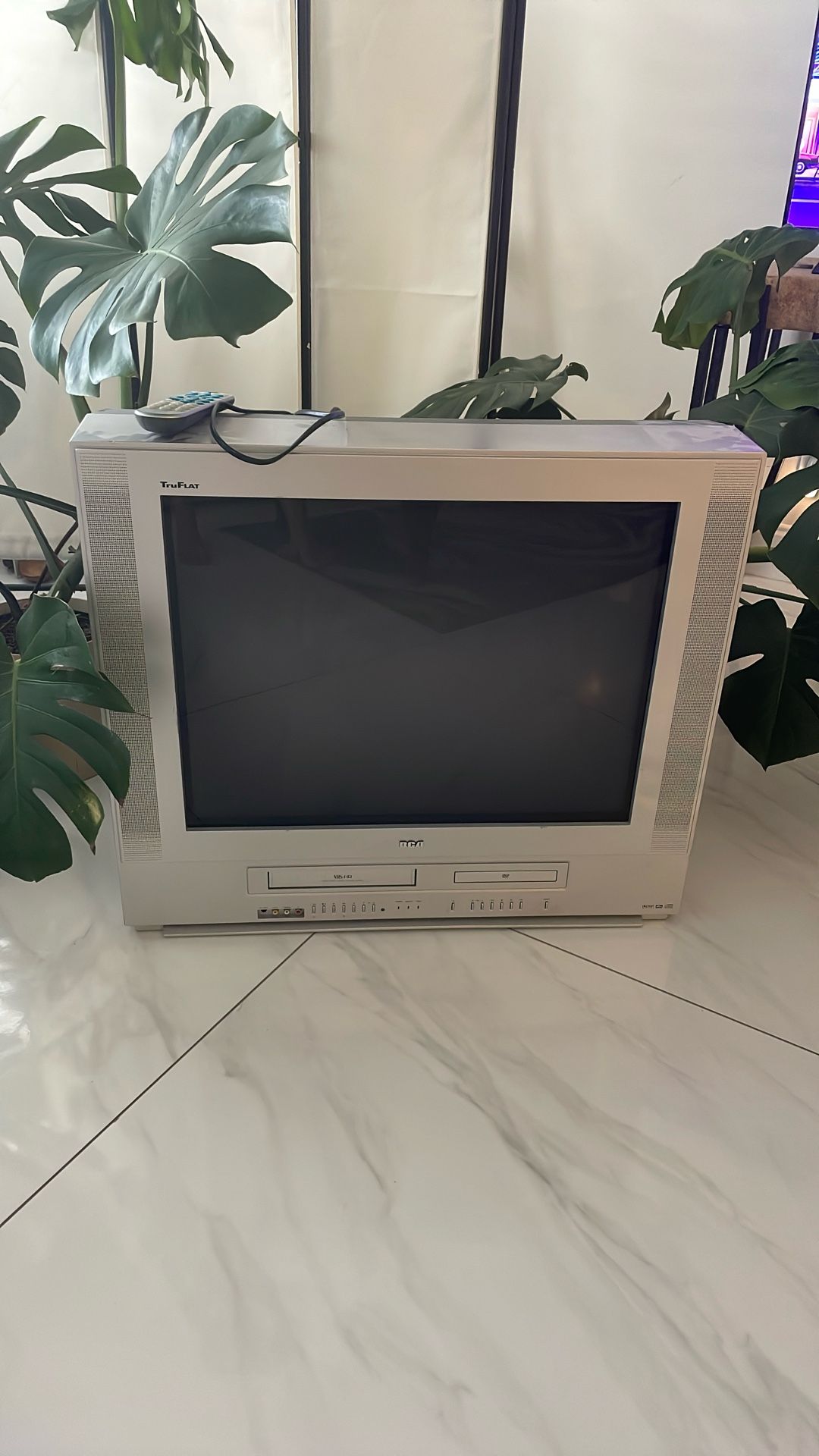 Working TV  With VCR And DVD 