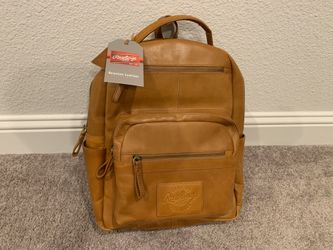Brand NEW Genuine Leather Rawlings Rugged Backpack Computer Bag