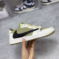 Jordan 1 Low Golf Travis Scott Neutral Olive 85