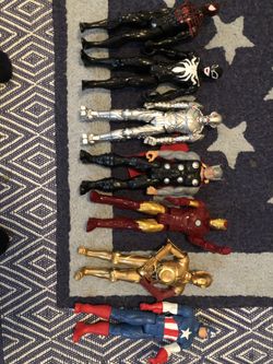 7 full size action figures. Basically new
