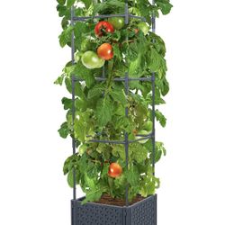 Planter Box w/Trellis and Wheels
