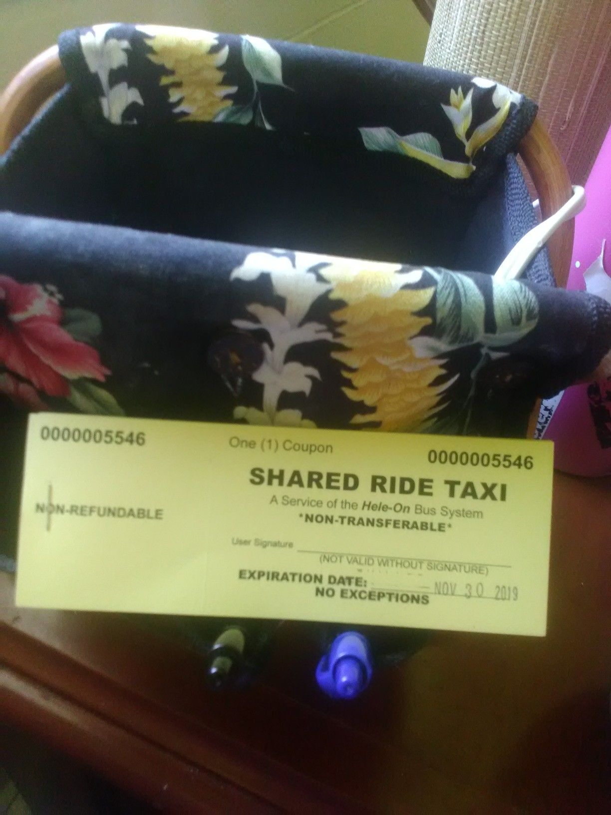Taxi coupons for sale