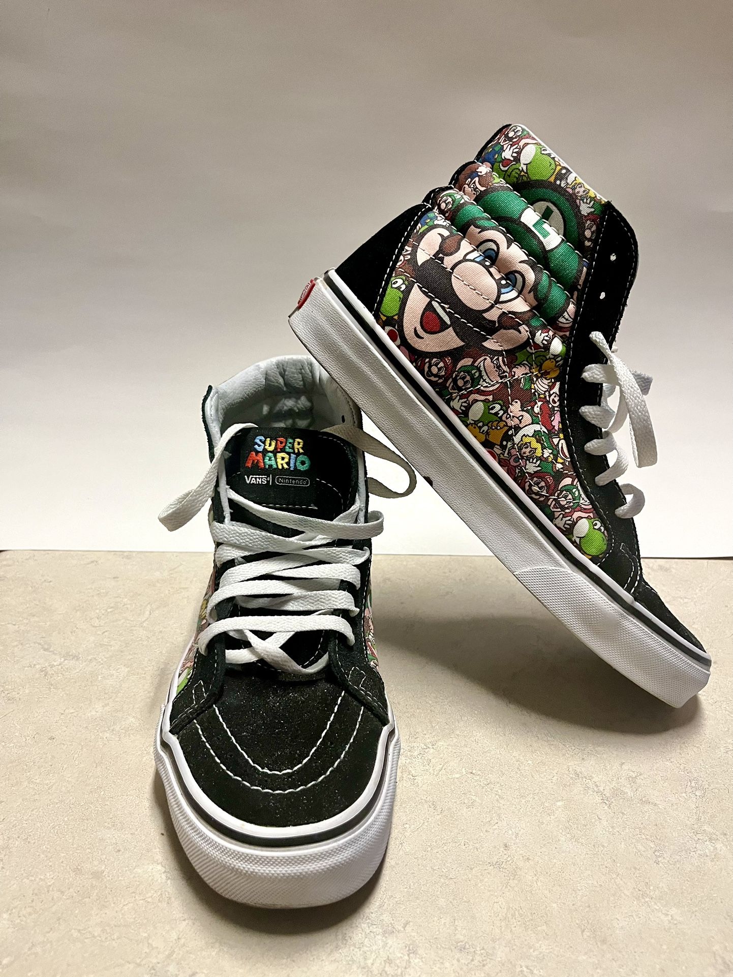 Unisex Super Mario High Top Vans