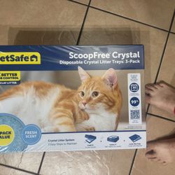 3-pack of PetSafe ScoopFree Crystal Disposable Litter Trays