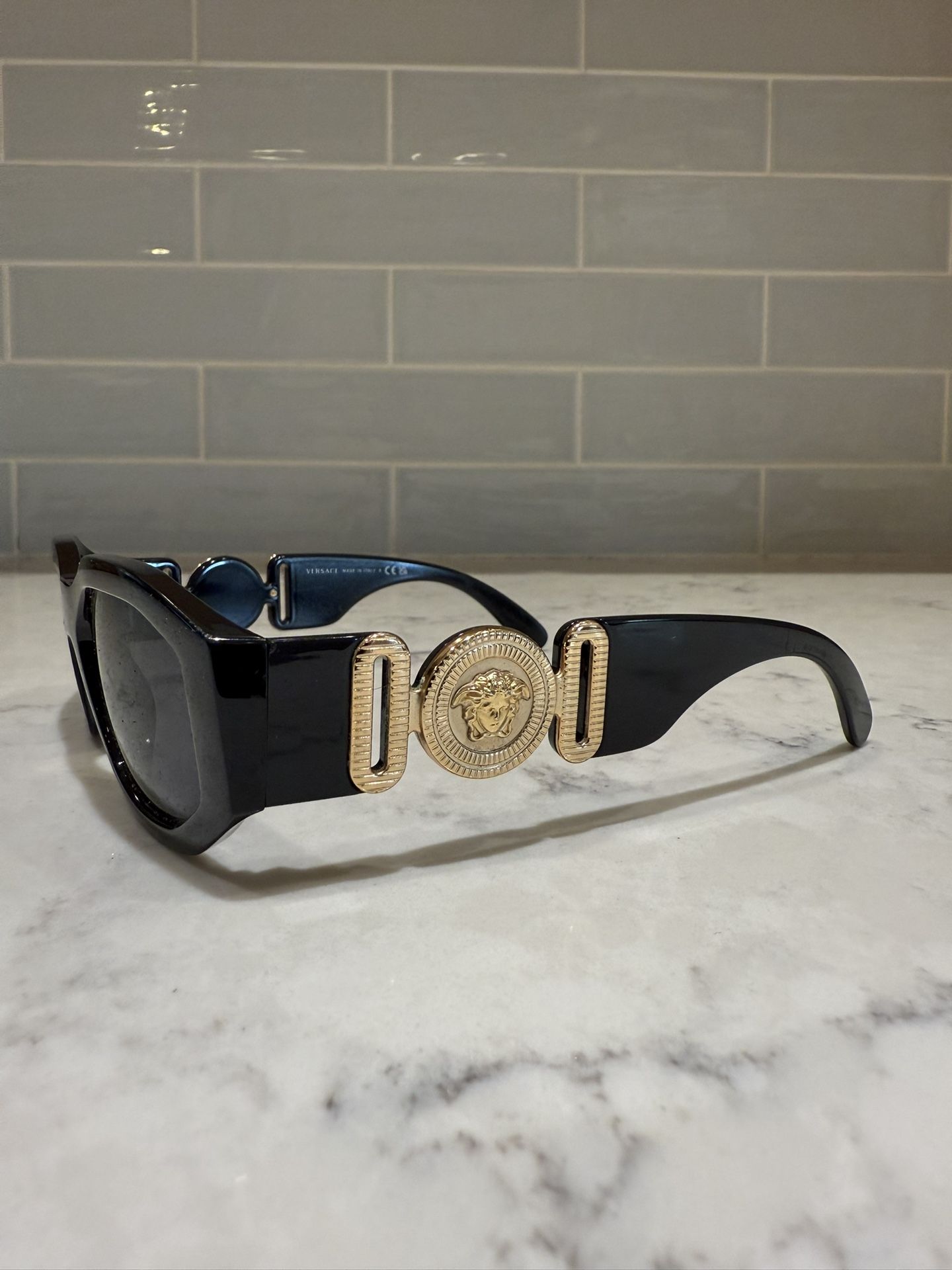 Versace 0VE4361 GB1/87 Black/Grey 53MM Cat Eye Unisex Sunglasses