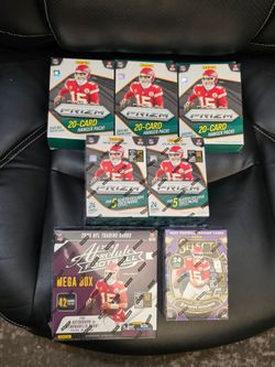 2025 Prizm Football 2 Blaster Box & 3 Hanger Box! 2025 Absolute NFL Mega Box & 2025 Select Blaster Box! New Factory Sealed! 7 Box Lot!