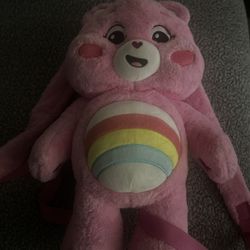 Pinky Soft Care Bear Backpack  
