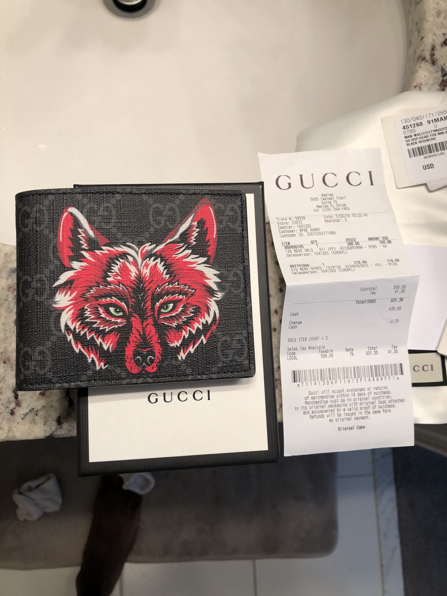 GUCCI tiger print gg supreme wallet for Sale in Oakbrook Terrace, IL -  OfferUp