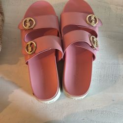 Coach Shoes Pink Sandals Size 8