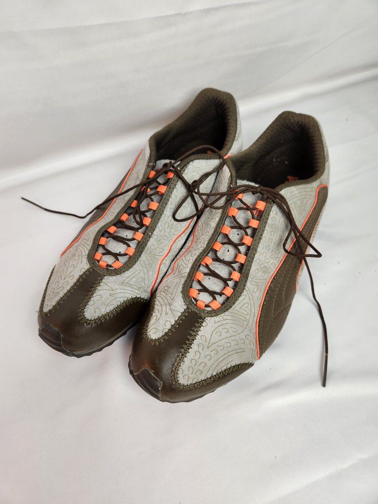 Puma Women's  Running Shoes gray & Brown size 7.5. 