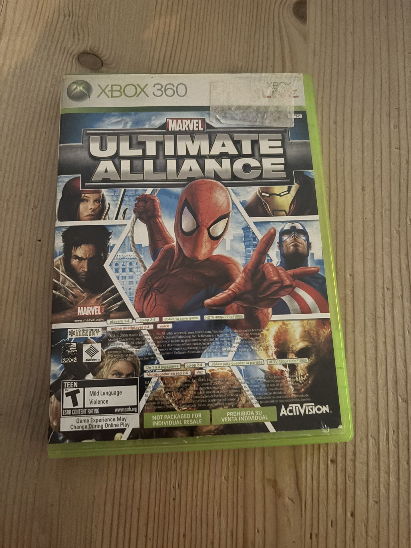 Marvel Ultimate Alliance/ Forza Motorsport Xbox 360