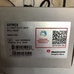 Manfrotto Jr Light Duty grip Ball Head 327RC2