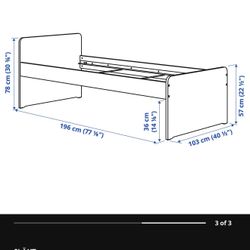 White IKEA bunk Bed 