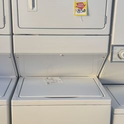 USED WHIRLPOOL 27” ELECTRIC STACK WASHER AND DRYER 